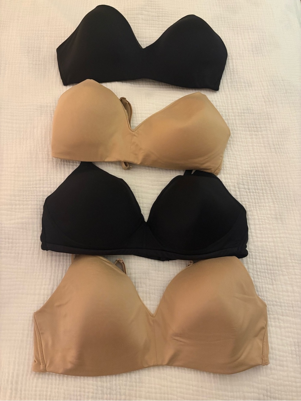 Calvin Klein Lounge Bras lot of four- Black and Nude
